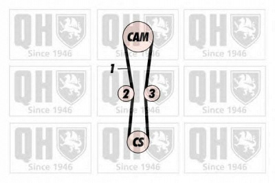 QUINTON HAZELL qbk239p -  Комплект ремня ГРМ